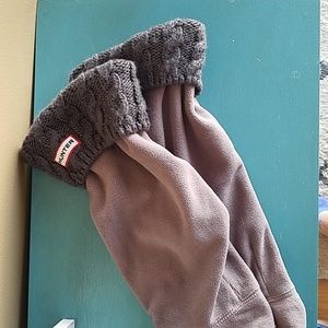 Hunter tall boot socks with sweater tops